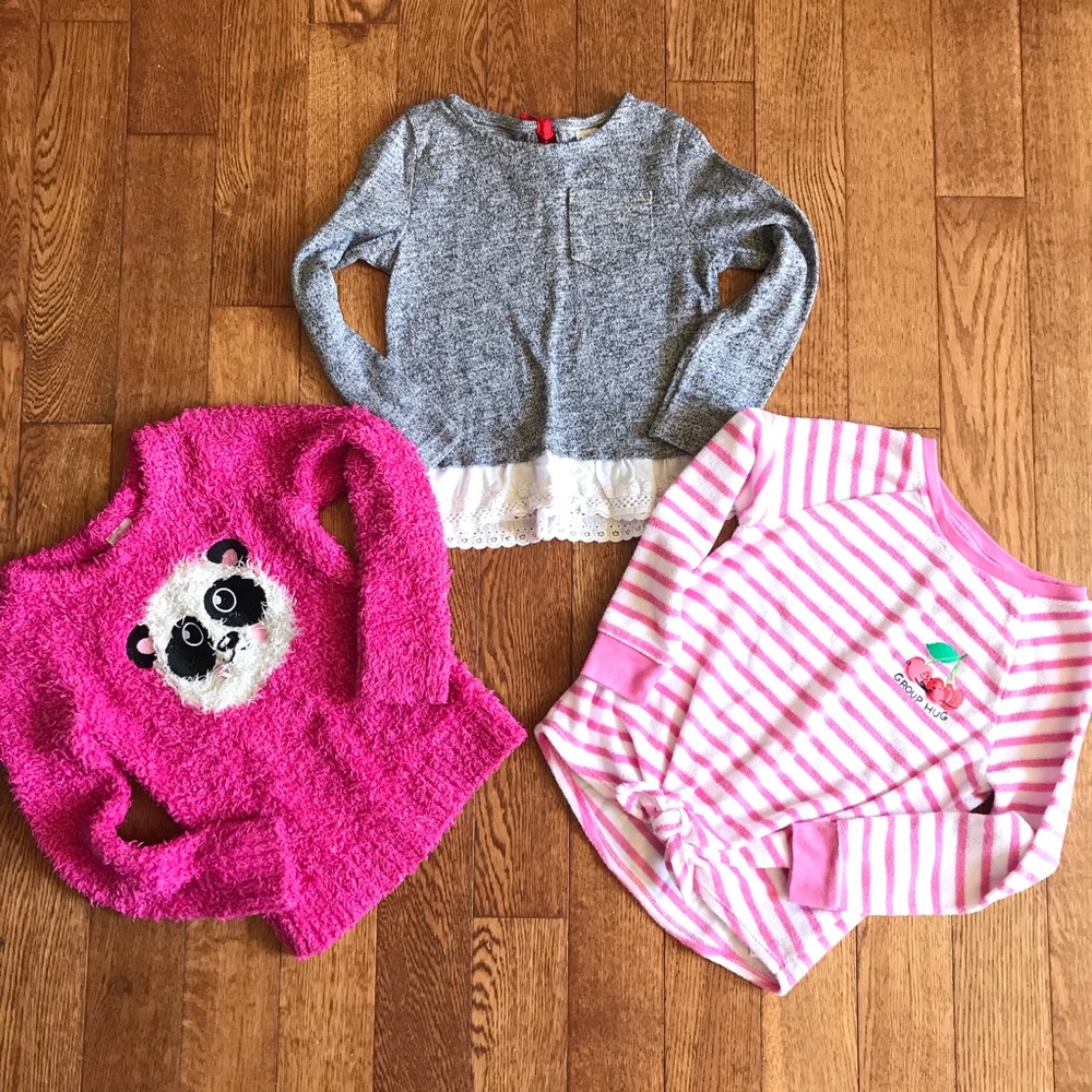 Bundle of 3 Girls Sweaters 4T